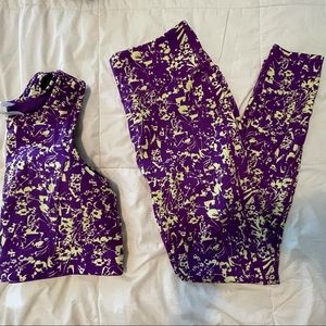 Fabletics Workout Set Sports Bra and Leggings XL